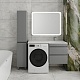Style Line Тумба с раковиной под стиральную машину Даллас 115 R Люкс Plus подвесная серая – картинка-17